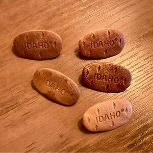 Vintage Idaho Potato Collectible Lapel Pins / Hat Pins (set of 5)